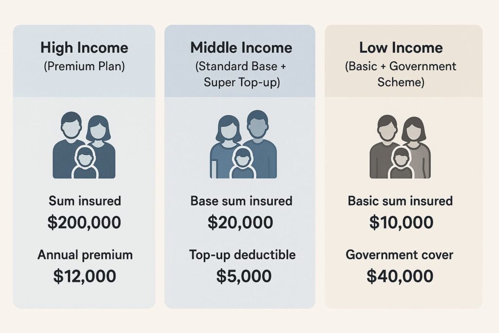 Health Insurance according to Income Groups