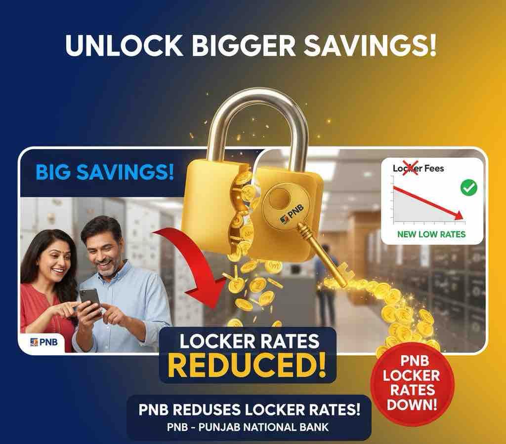 PNB Punjab National Bank locker Rate Reduced