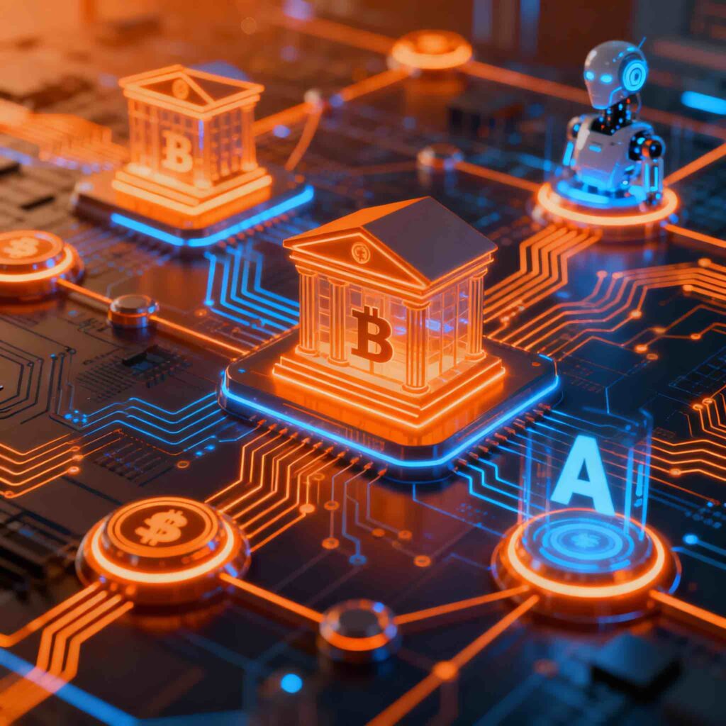 RBI Basel III capital framework infographic showing tiered capital structure with AI governance framework overlay and October 2025 implementation timeline for Indian banking regulation